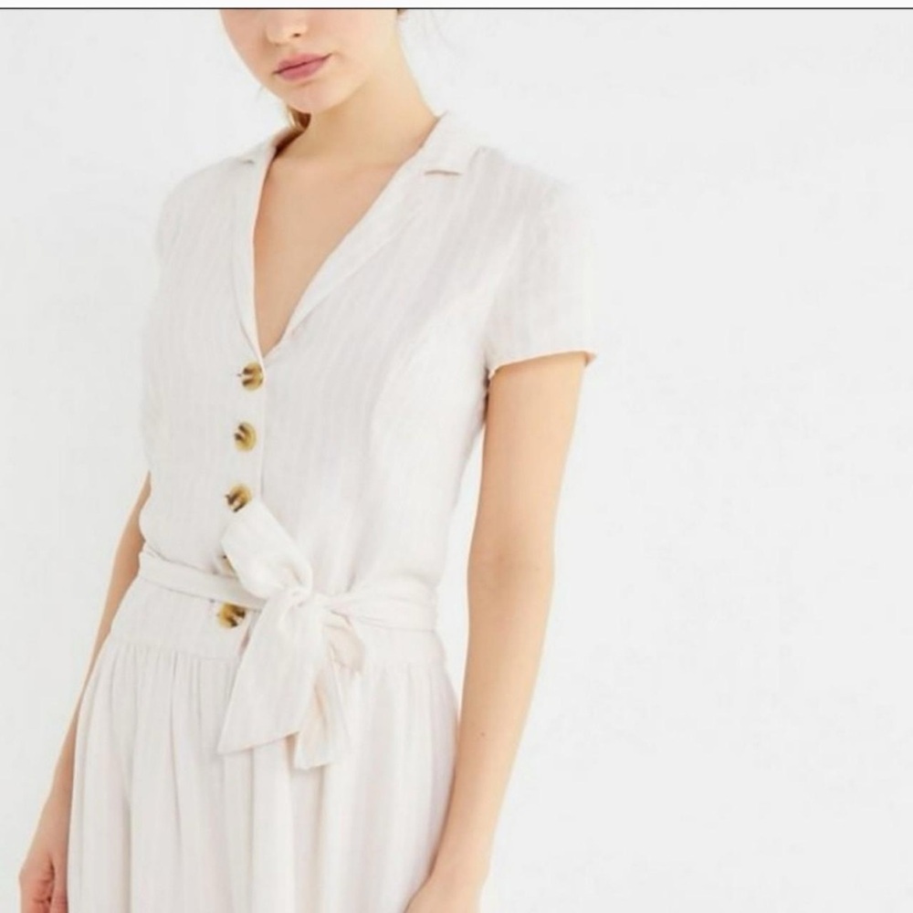 Urban Outfitters Natalie Linen Blend Dress